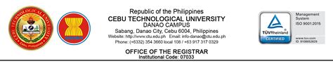 ctu registrar.